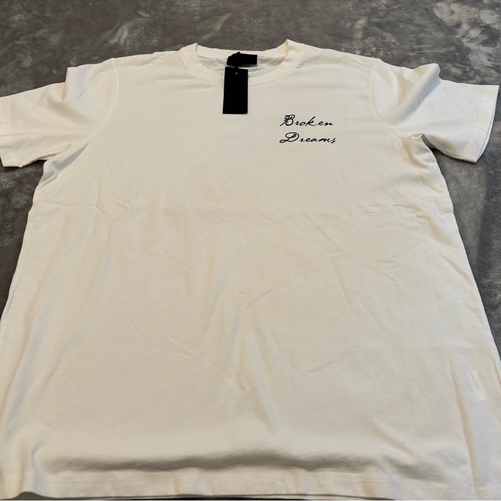 RTA-Broken Dreams White Crewneck T-Shirt